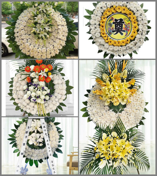 广东肇庆市封开县莲都镇芬守村花圈速递